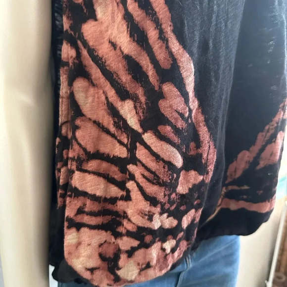 Free People Black Butterfly Top size Small - Picture 6 of 12